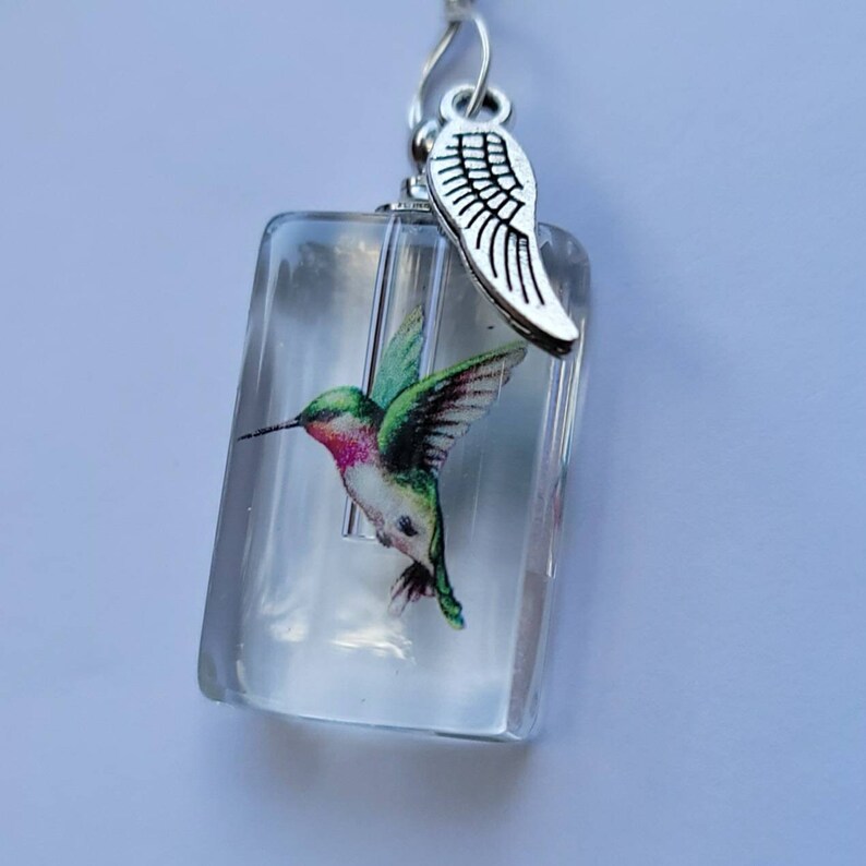 Hummingbird Cremation Jewelry Crystal Bottle Urn Necklace for Etsy