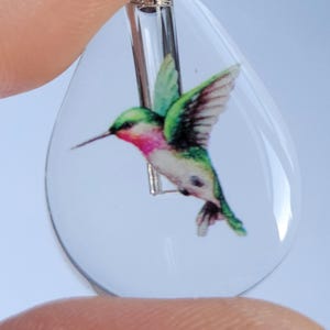 Hummingbird Cremation Jewelry Wish Bottle for Ashes Sympathy Gift Urn image 10