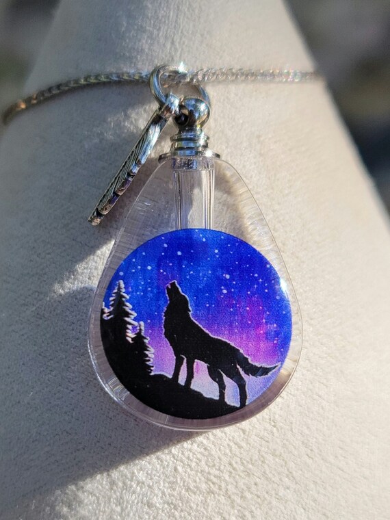 Wolf urn necklace sale