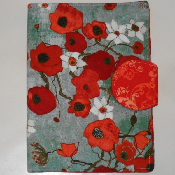 iPad AIR Cover iPad 4 Case iPad 3 Case Nook HD 9" Cover all tablet sizes Poppy iPad tablet Cover