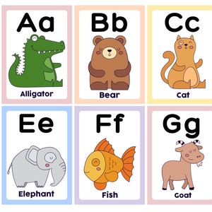 Animal Alphabet Flashcards
