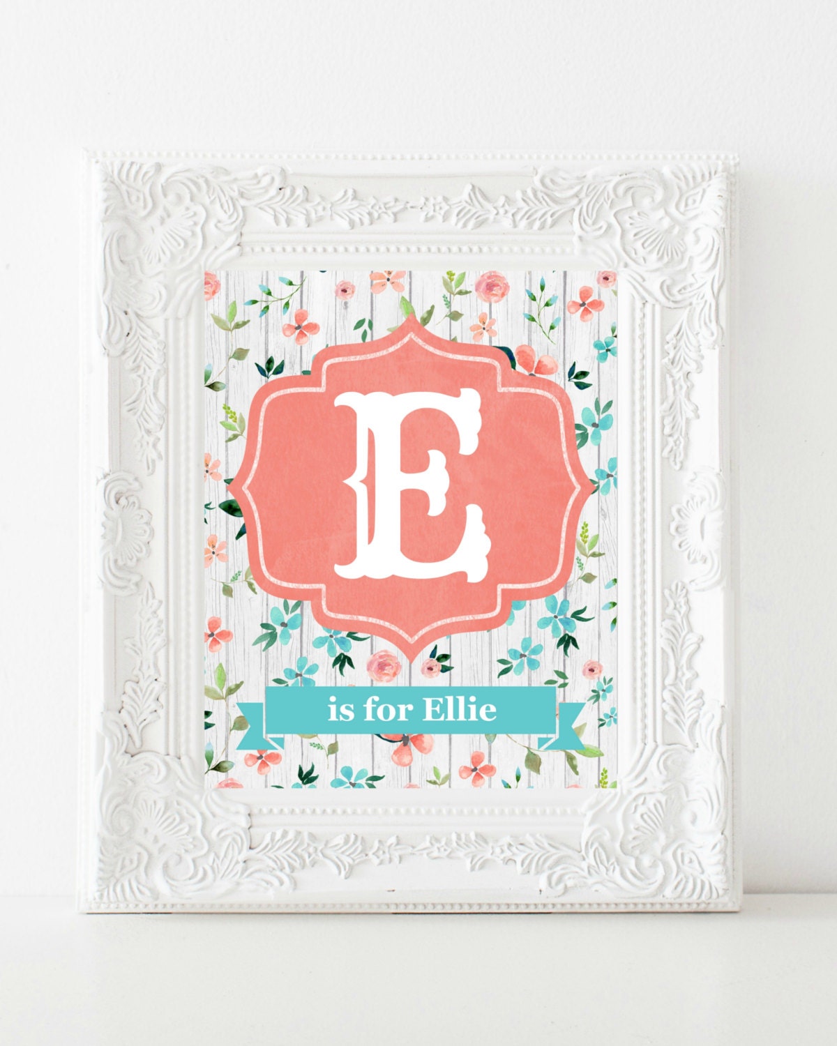 Personalized Baby Print Nursery Art Custom Name Print Kids Etsy