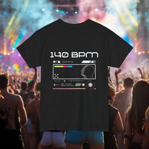 140 BPM Riddim Dubstep Tshirt Gift for Raves Music Festival Unisex T Shirt Gifts for Festival Goers Ravers and Friends Gifts for Ravers