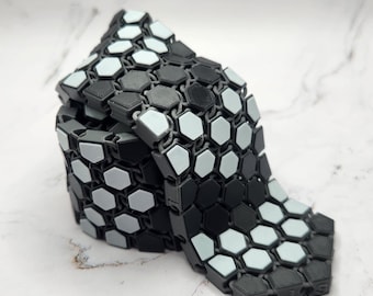 Chevron, 3D Printed Fabric Tie, Custom made Just For You.