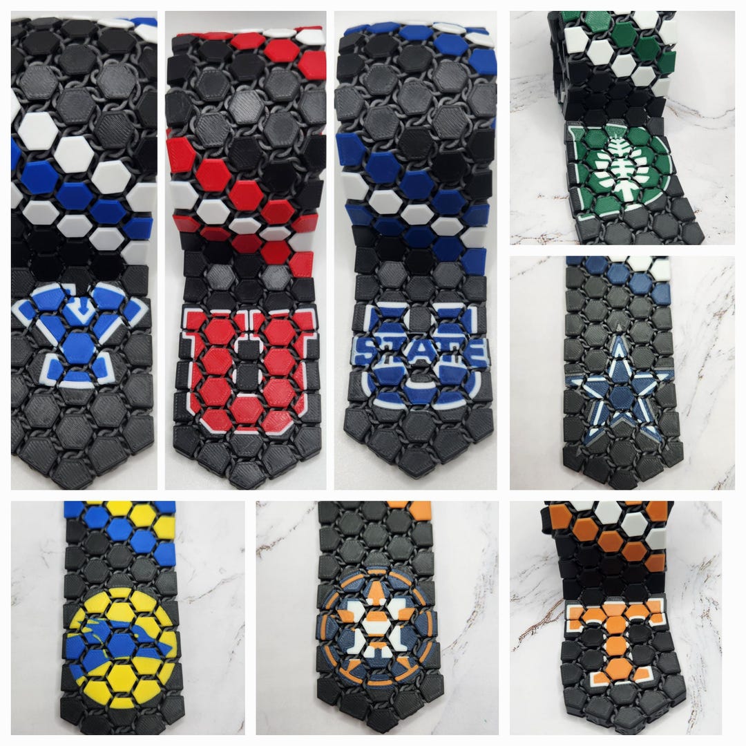 Custom Logo Tie! 3D Printed Fabric Tie - Etsy