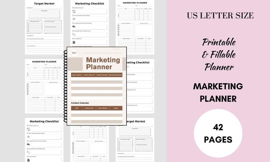 Printable and Fillable Planner Customizable Planner Printable Planner ...