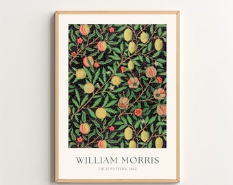 WILLIAM MORRIS Fruit Pattern Vintage Art Print Art Nouveau Wall Art Kitchen Decor Printable Wall Art Maximalist Art Digital Download