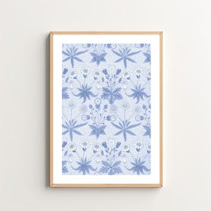 Fancy Love Floral Wall Art - Light Blue Daisies Art Print Cute Dorm Decor  Digital Download Wall Decoration Trendy Aesthetic Decor