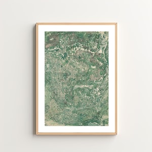Green Marbled Abstract Wall Art - Midcentury Minimalist Neutral Decor - Living Room Bedroom Wall Art - Aesthetic Decor - Modern Home Decor