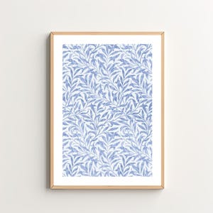 Fancy Love Floral Wall Art - Light Blue Willow Branches Art Print - Cute Dorm Decor  Digital Download Wall Decoration Trendy Aesthetic Decor