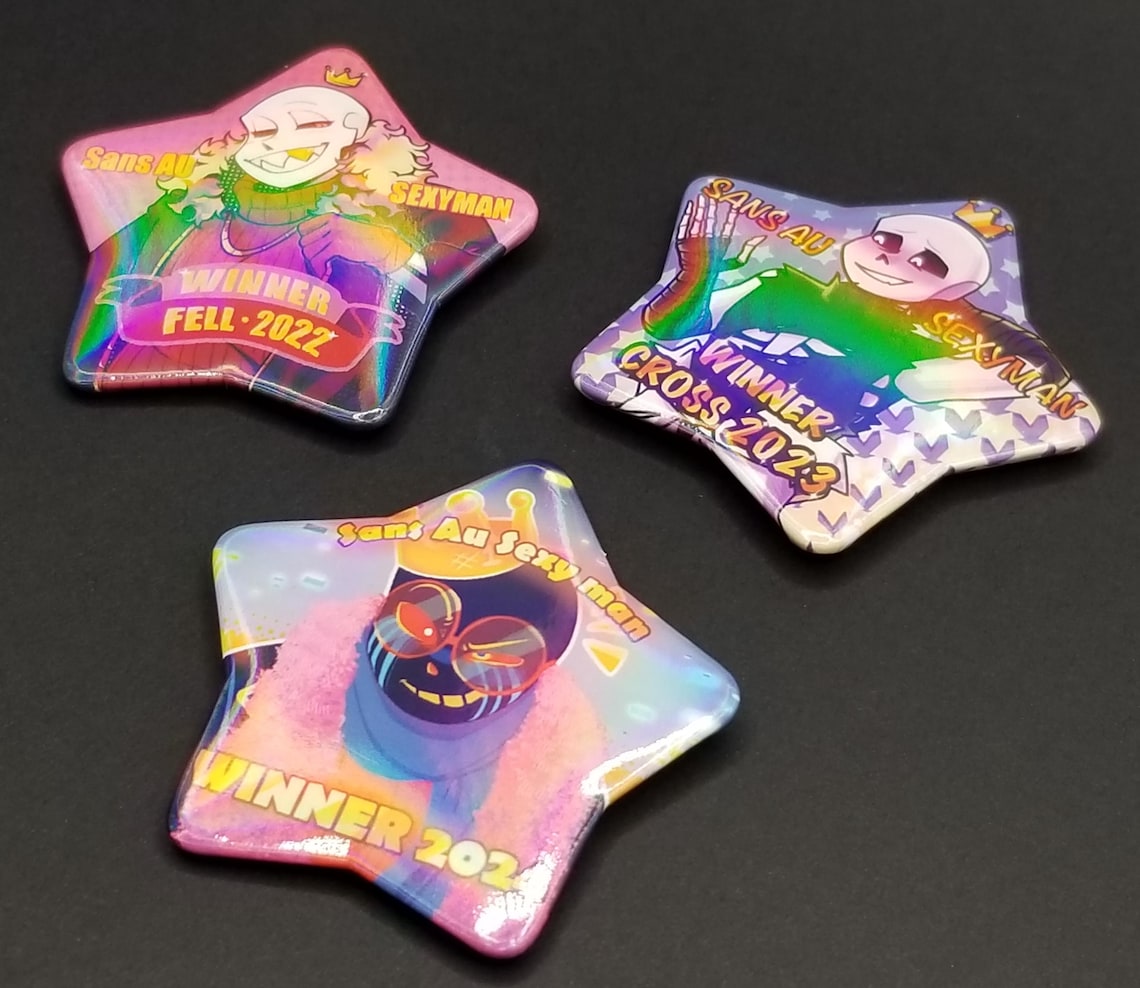 Undertale AU Poll Button/sticker Combo - Etsy