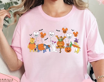 Halloween Mickey Minnie Mouse And Friends Shirt, Happy Halloween Shirt, Disney Spooky Shirt, Halloween Disney Shirt, Disneyland Tee, CuteTee