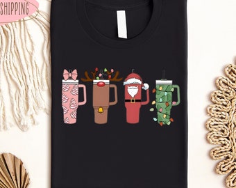 Christmas Coffee Shirt, Christmas T-shirt, Cute Christmas Tee, Coffee Lover Gift, Worker Winter Christmas Tee, Snowman Latte Coffee Shirts