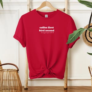Funny gift for bird watcher, cute bird shirt, gift for bird nerd, retro vintage birds, unisex bird Tshirt, birding enthusiast shirt