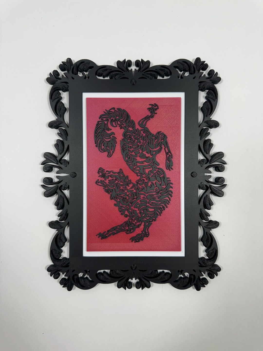 ACOTAR Inspired Wall Art - Emblem Baroque Frame, Booktok, Smut, Dark ...