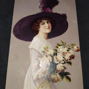 Carte postale glamour. Glamour Lady.