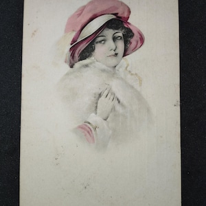 Carte postale glamour. Glamour Lady.