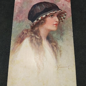Carte postale glamour.Glamor Lady.Uff.Rev.Stampa, Milan.1920.