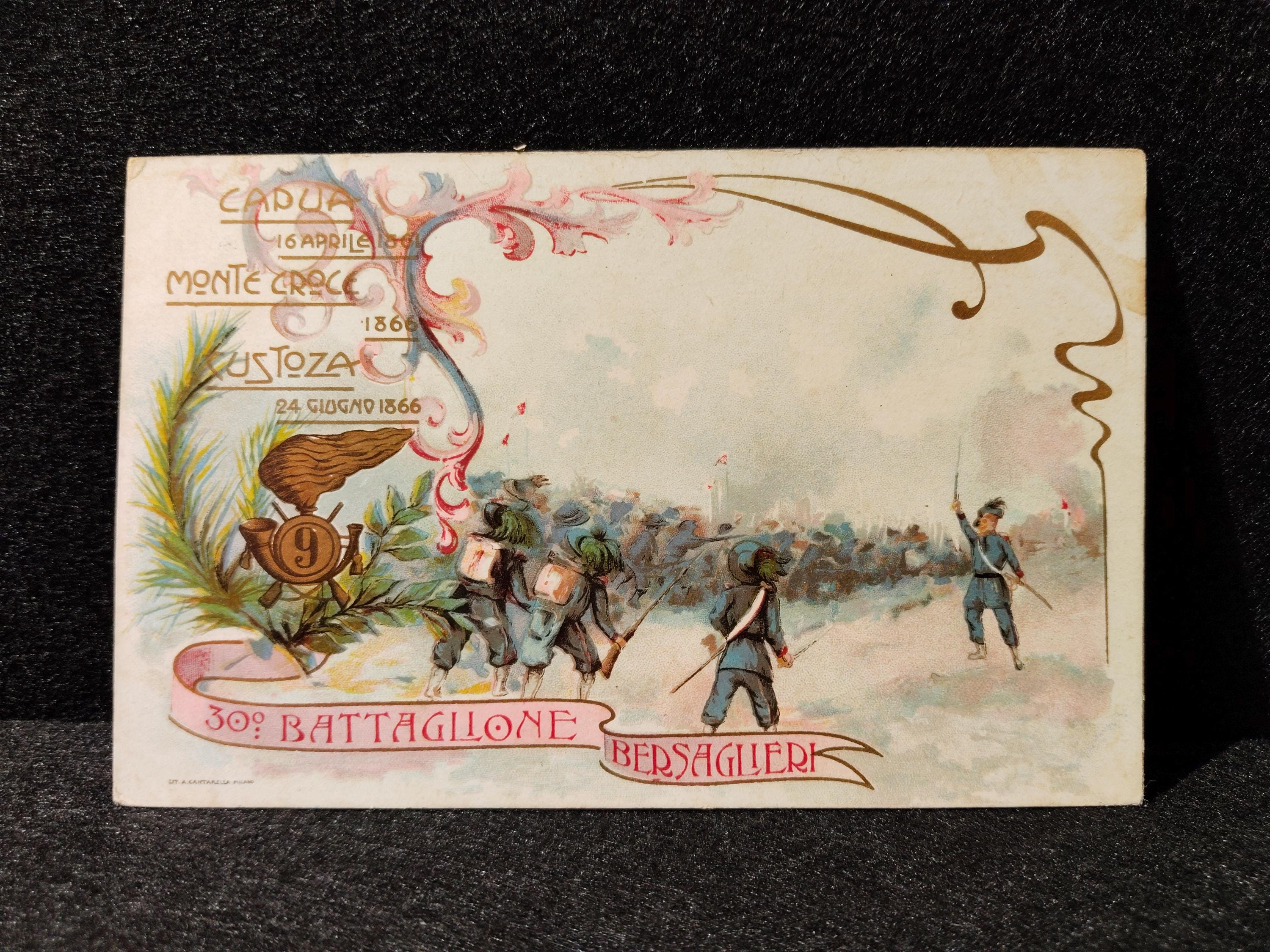GRAVURE MILITAIRE: ITALIE : Bersagliers et compagnie italienne alpine