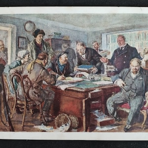Cartolina dell'URSS IOB4118 Savitsky Controllo operaio 1918 1931.