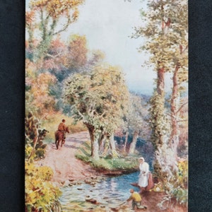 Postal Grã-Bretanha."OILETTE"- "PAIGNTON"-H.B.Wimbush. cartão postal nº 6284.