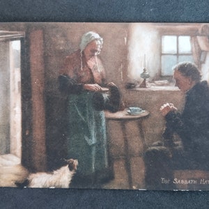 Carte postale Grande-Bretagne."OILETTE"- "Vie et caractère écossais" Série 3. carte postale n°9343.