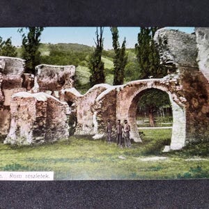 Carte postale Hongrie. Pecs-Tettye.Rom reszletek.