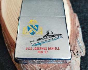 Lighter ZIPPO.Zippo Military.Zippo U.S.S.Josephus Daniels DLG-27.Bradford.PA.1966. Rare collectible lighter.