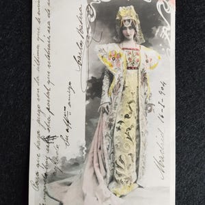 Postal antigo CLÉO DE MÉRODE.1904.