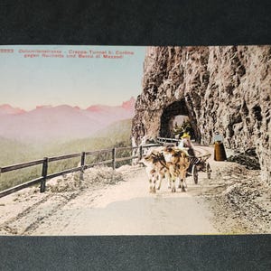 Carte postale Italie. Dolomitenstrasse.