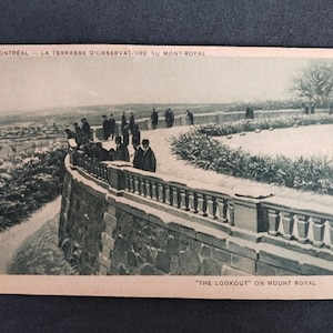 Cartão postal CANADÁ. Montreal -La Terrasse D'observatoire Au Mont-Royal.