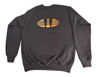 Gold Logo Black XL Youth Crewneck