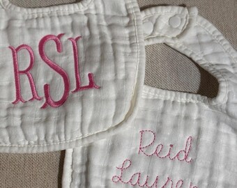 Custom Baby Bib with Embroidery