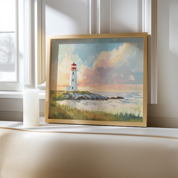 水彩風景 灯台絵 灯台絵画コンテストで河南中の楠本さん最優秀賞