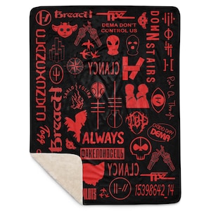 Twenty One Pilots Inspired - Fan Created - Sherpa Blanket - 60x80 Cozy Throw