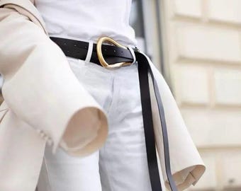 leather buckle belt