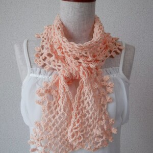 Organic Cotton Stole Scarf Apricot