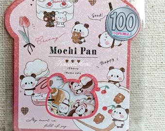 Kamio Japan Sticker Flakes - Mochi Pan - 21 Pieces (201365)
