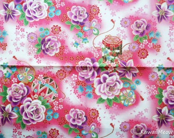 Ritagli di tessuto / Kimono Temari - Fat Quarter