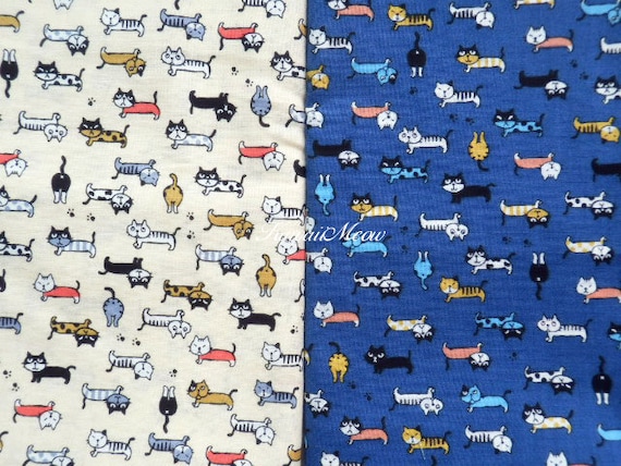 Japanese Fabric Lovely Mini Animals 6 Fat Quarter Bundle Set