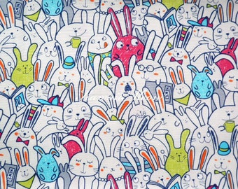 Japanese Fabric / Cute Rabbits - Fat Quarter (fe230113)