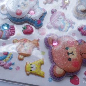 Kawaii Japanese Stickers Sweets Bears 75192 image 4