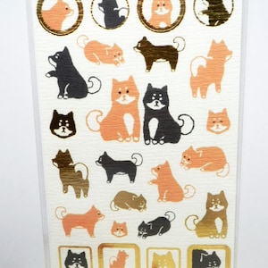 Kawaii Japanese Washi Stickers -  / Shiba Inu Dogs