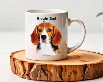 Adorable Beagle Dad Mug - Perfect Gift for the Ultimate Beagle Lover