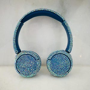 CUSTOM Bling Rhinestone Sony Wireless WiFi Headphones