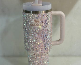 Bicchiere personalizzato STANLEY da 40 OZ con strass - rosa chiaro
