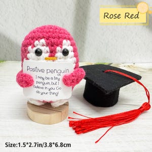 Cute Crochet Penguin With Graduation Cap,positive Penguin,graduation ...
