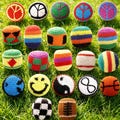 Crochet Hacky Sacks,Footbag Stress Ball,Handmade Knit Kick Balls for Outdoor Play,Classroom Sensory Toys,Fidget Toys,Sports Party Gifts
