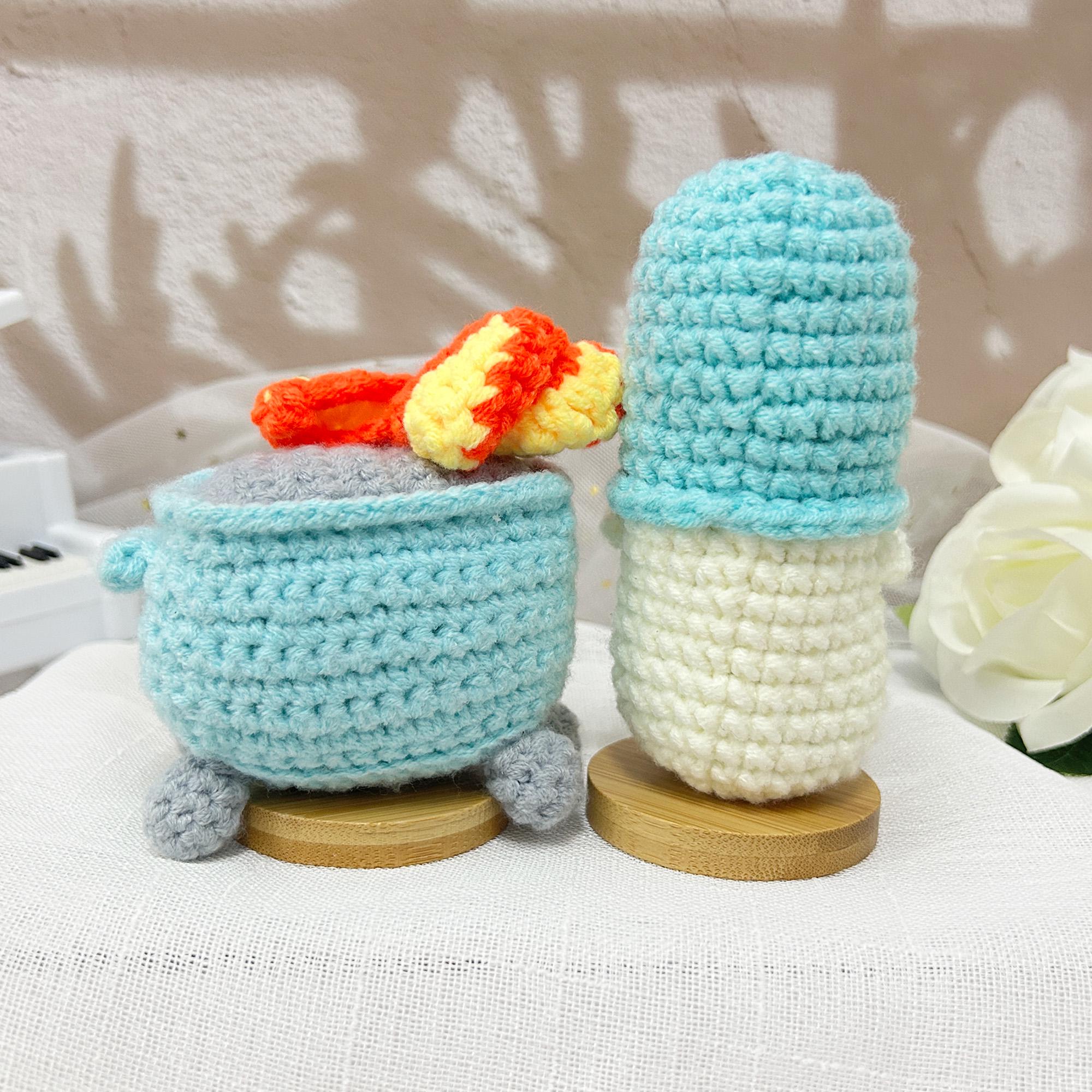 Crochet Dumpster Fire & Chill Pill Set,emotional Support Gift,happy ...