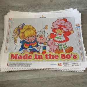 Wykonane w latach 80. DIY 5D Okrągłe Malowanie Diamentowe